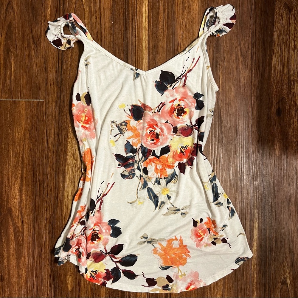 Boutique Floral Tank Top Size S